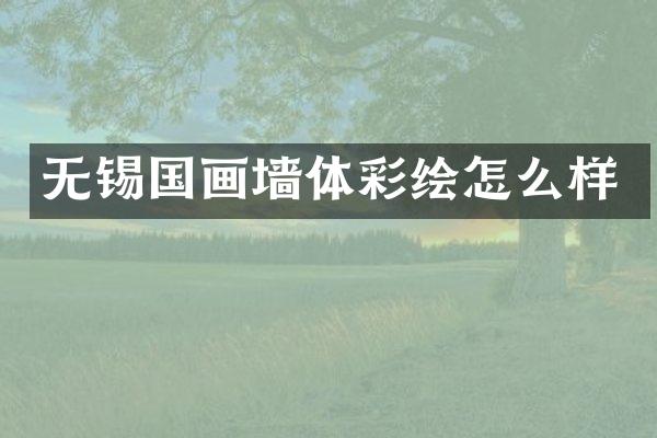 无锡国画墙体彩绘怎么样