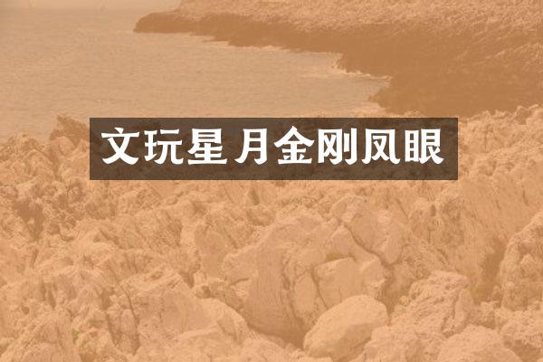 文玩星月金刚凤眼