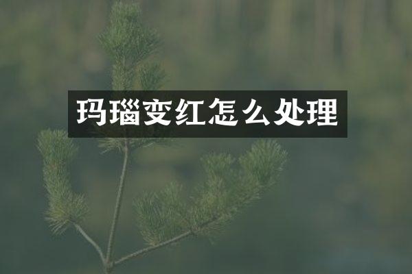 玛瑙变红怎么处理