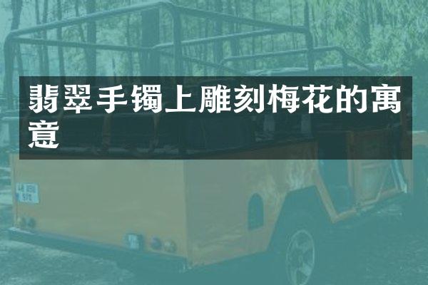 翡翠手镯上雕刻梅花的寓意