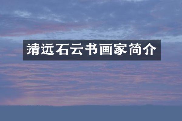 靖远石云书画家简介
