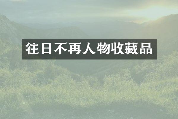 往日不再人物收藏品