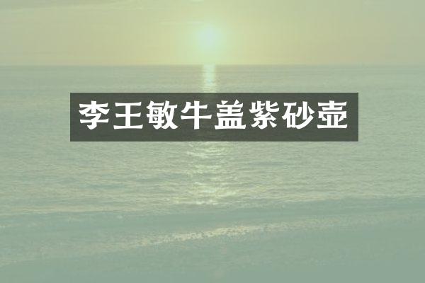 李王敏牛盖紫砂壶