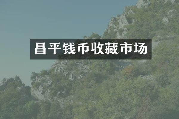 昌平钱币收藏市场