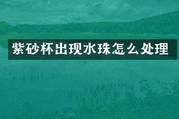 紫砂杯出现水珠怎么处理