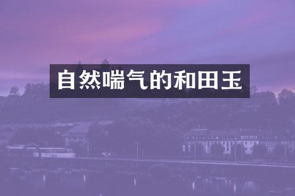 自然喘气的和田玉