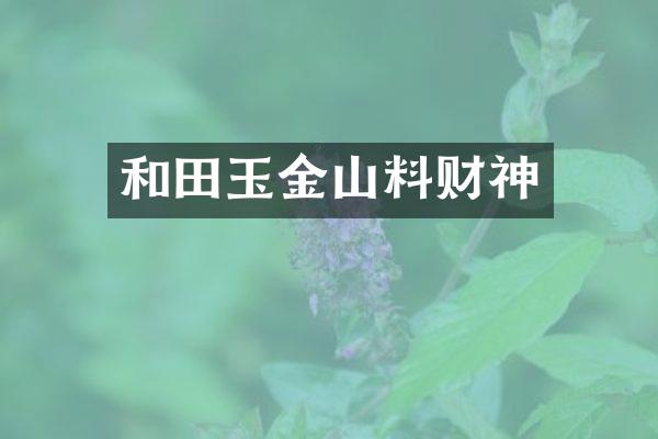 和田玉金山料财神