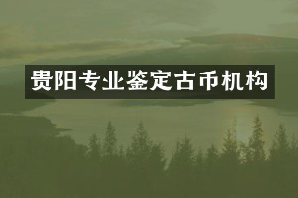 贵阳专业鉴定古币机构