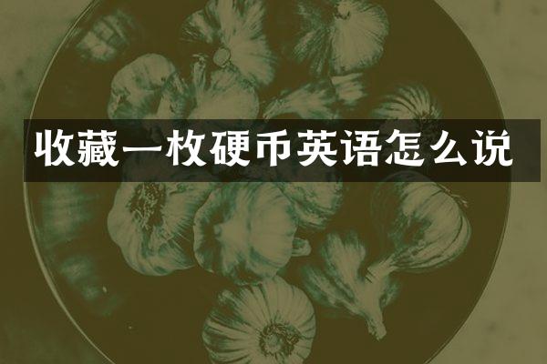 收藏一枚硬币英语怎么说