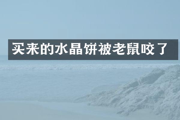 买来的水晶饼被老鼠咬了