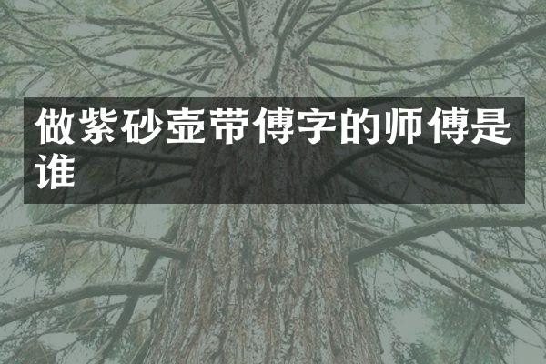 做紫砂壶带傅字的师傅是谁