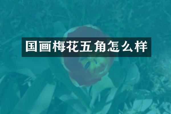 国画梅花五角怎么样
