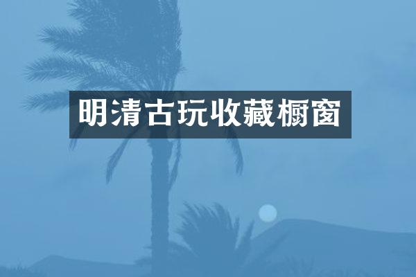 明清古玩收藏橱窗