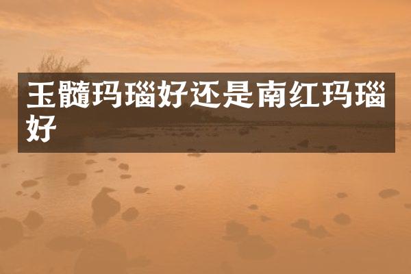 玉髓玛瑙好还是南红玛瑙好