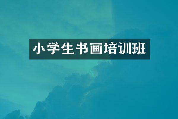 小学生书画培训班