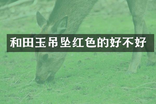 和田玉吊坠红色的好不好