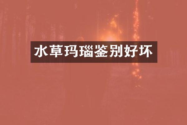 水草玛瑙鉴别好坏