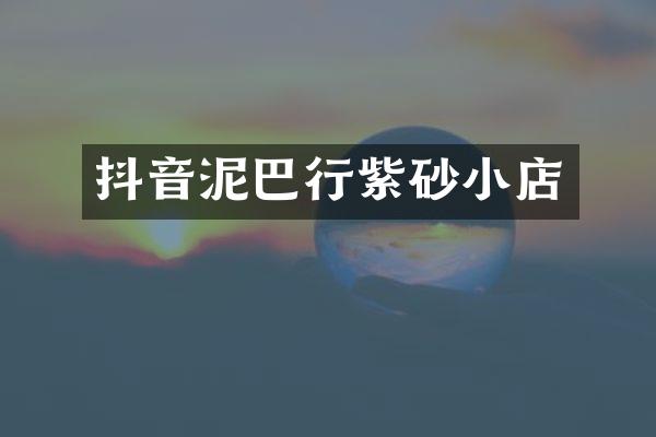 抖音泥巴行紫砂小店