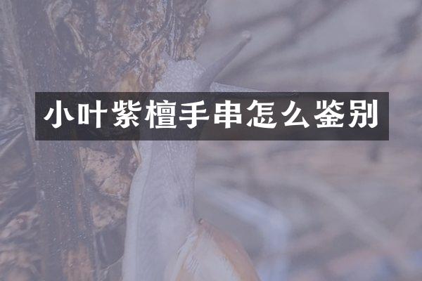 小叶紫檀手串怎么鉴别