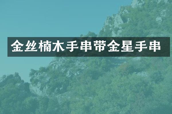金丝楠木手串带金星手串