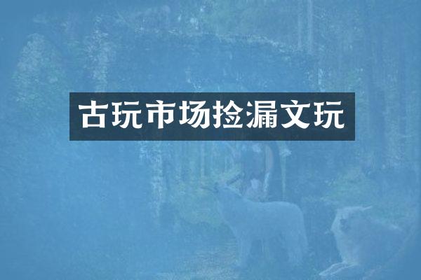 古玩市场捡漏文玩