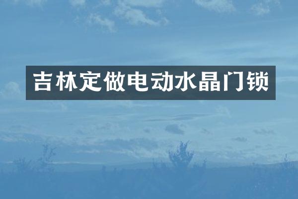 吉林定做电动水晶门锁