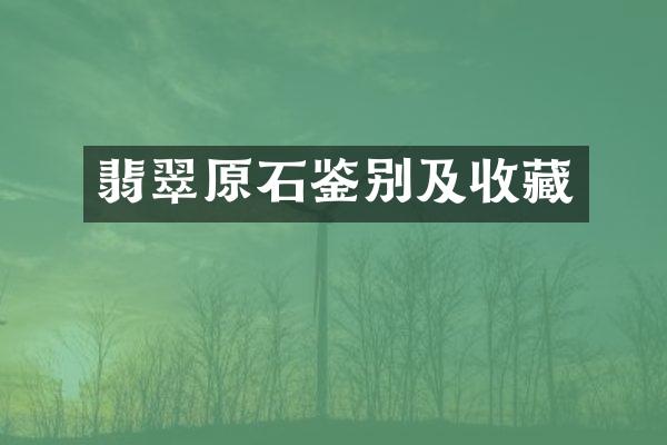 翡翠原石鉴别及收藏