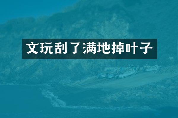 文玩刮了满地掉叶子