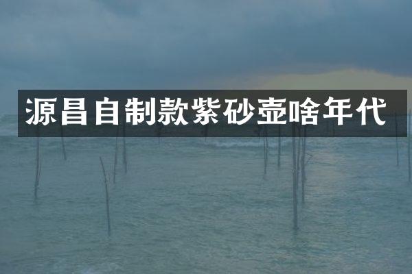 源昌自制款紫砂壶啥年代