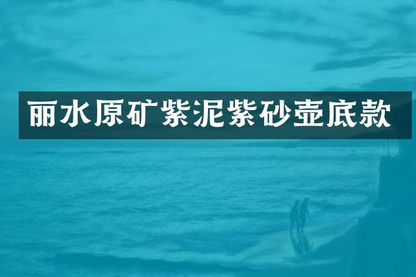 丽水原矿紫泥紫砂壶底款