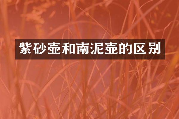 紫砂壶和南泥壶的区别