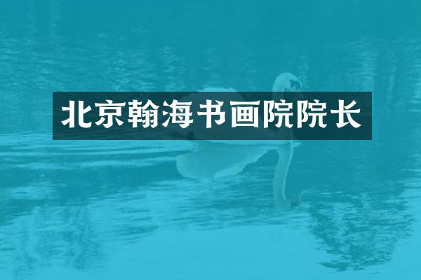 北京翰海书画院院长
