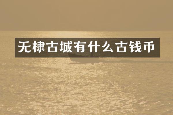 无棣古城有什么古钱币