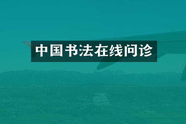 中国书法在线问诊