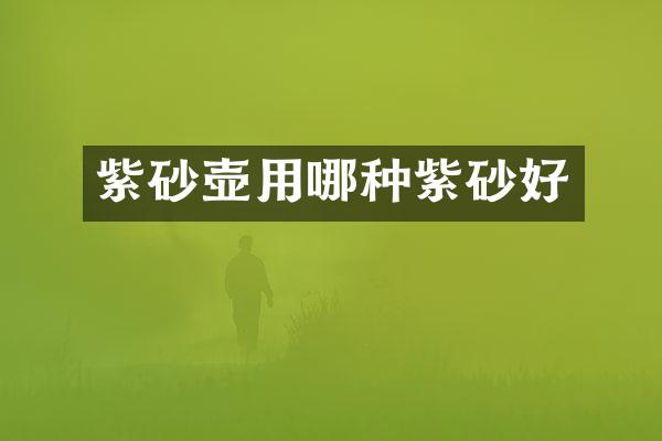 紫砂壶用哪种紫砂好