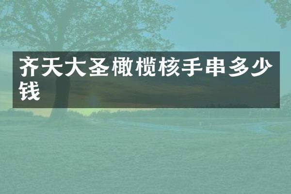 齐天大圣橄榄核手串多少钱