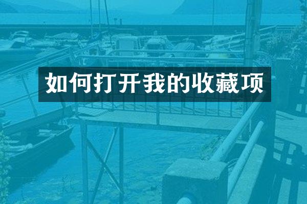 如何打开我的收藏项