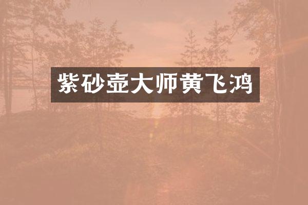 紫砂壶大师黄飞鸿