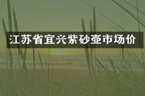 江苏省宜兴紫砂壶市场价