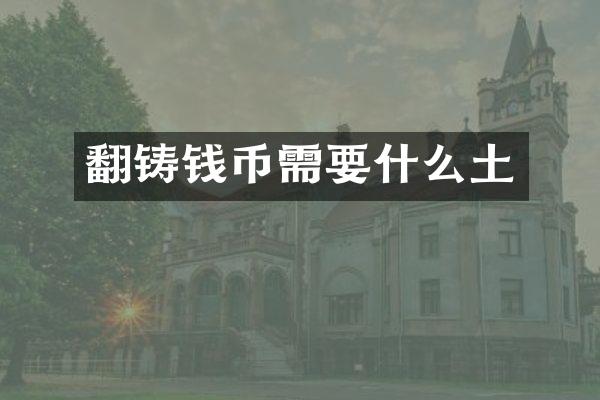 翻铸钱币需要什么土