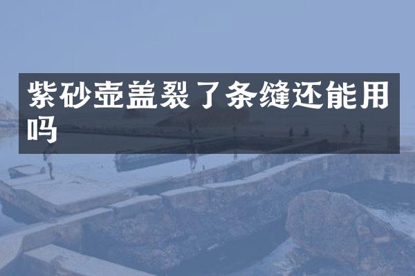 紫砂壶盖裂了条缝还能用吗