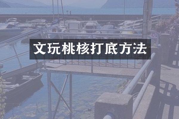 文玩桃核打底方法