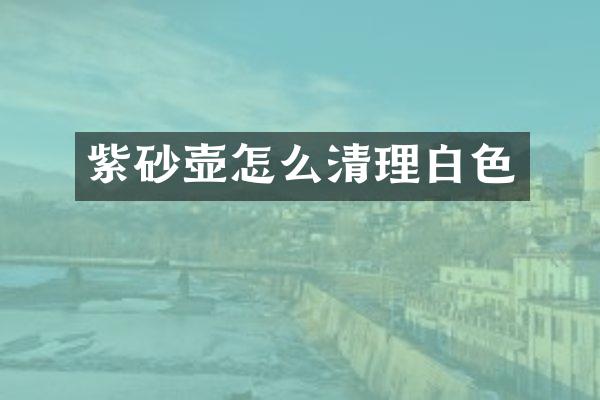 紫砂壶怎么清理白色