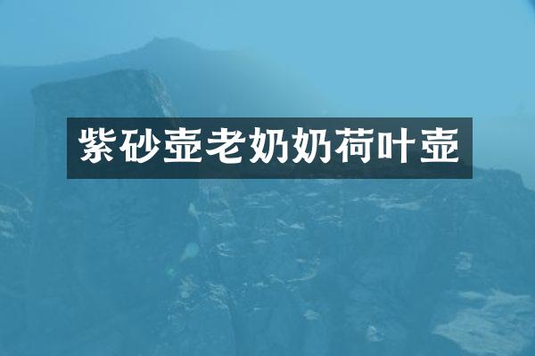 紫砂壶老奶奶荷叶壶