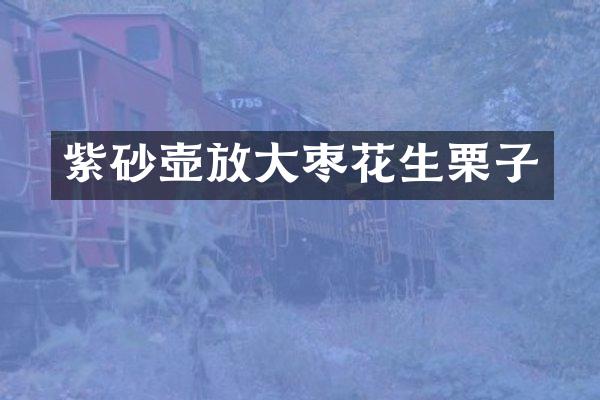 紫砂壶放大枣花生栗子