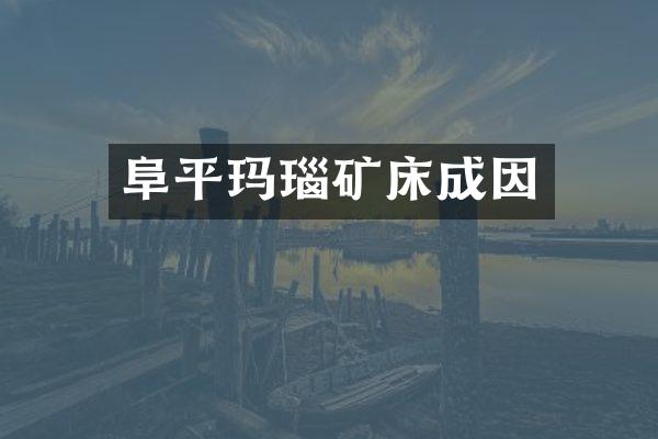 阜平玛瑙矿床成因