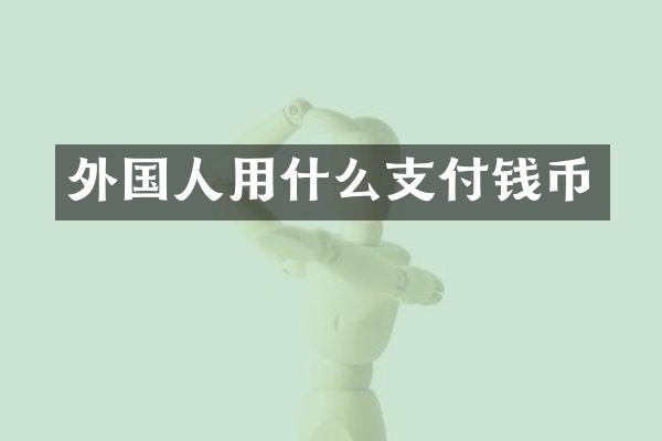 外国人用什么支付钱币