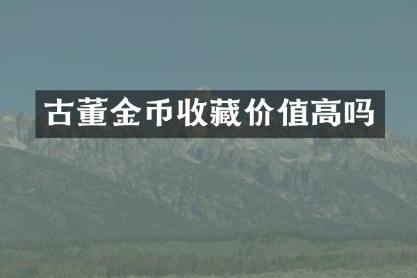 古董金币收藏价值高吗