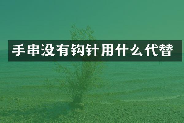 手串没有钩针用什么代替