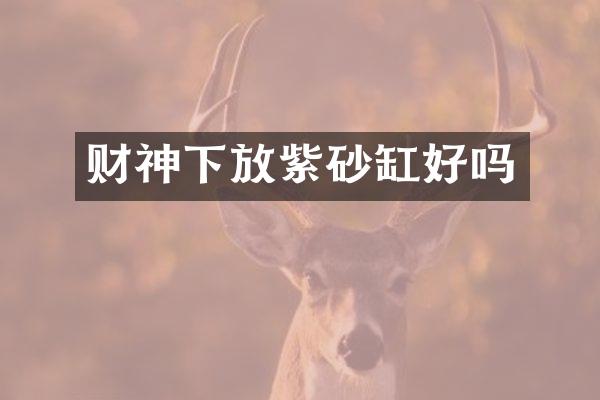 财神下放紫砂缸好吗